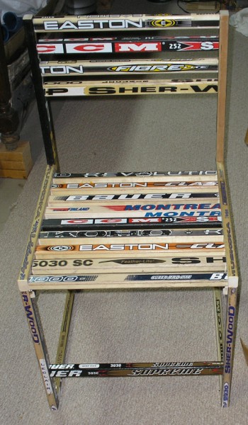 Hockey Stick Chair Plans