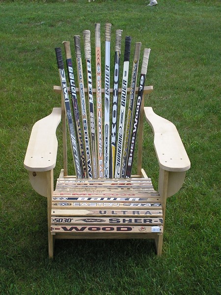 Adirondack Chair Plans Hockey Sticks PDF cabin cake ideas